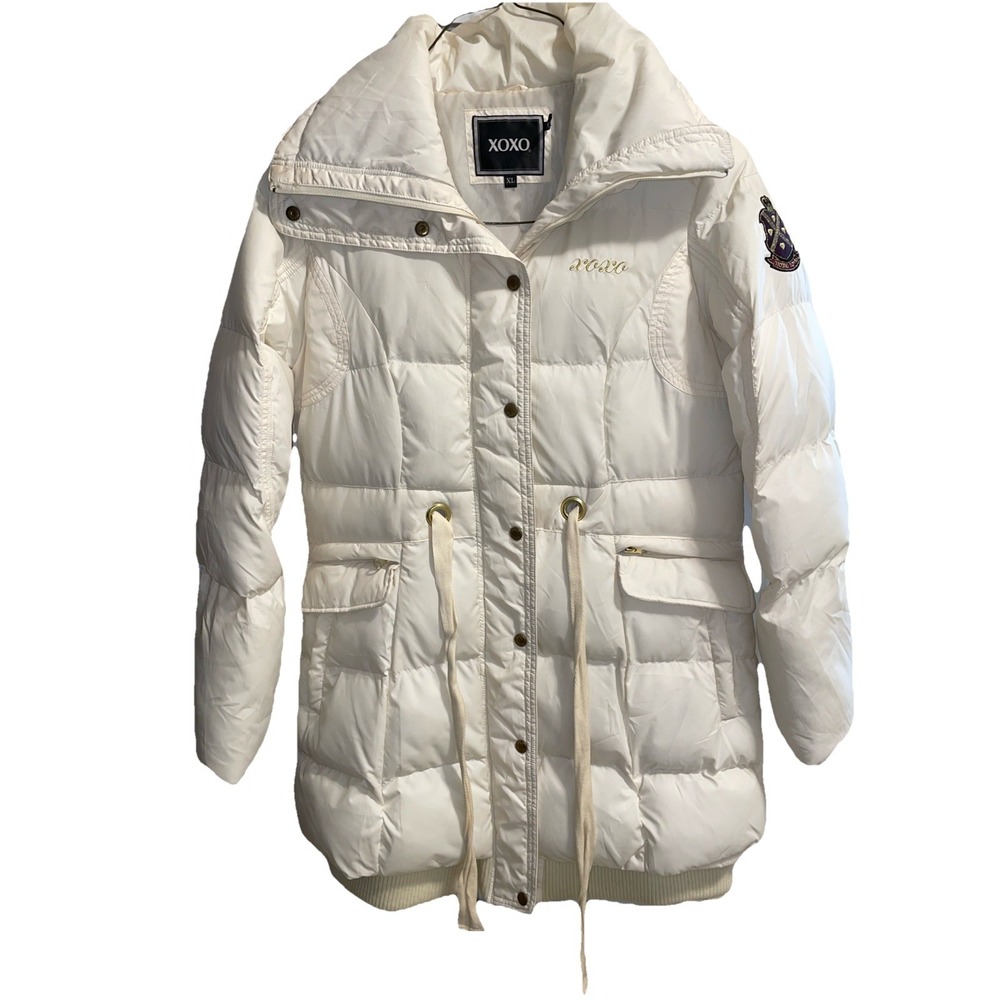 XOXO Cream Puffer Coat Women's Size XL